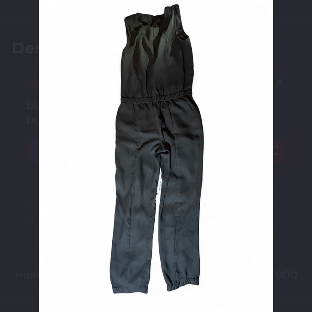 Banana Republic Black Sleeveless Jumpsuit size 4P